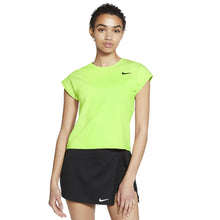 Load image into Gallery viewer, NikeCourt Dri-FIT Victory Womens Tennis Shirt - LIME GLOW 345/XL
 - 5