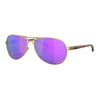 Oakley Feedback Satin Gold Prizm Violet Polarized Sunglasses