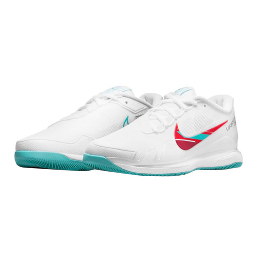 NikeCourt AirZoom Vapor Pro Womens Tennis Shoes - 10.0/WHITE/TEAL 136/B Medium