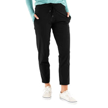 Load image into Gallery viewer, Free Fly Breeze Cropped Womens Pants - Black/XL
 - 1