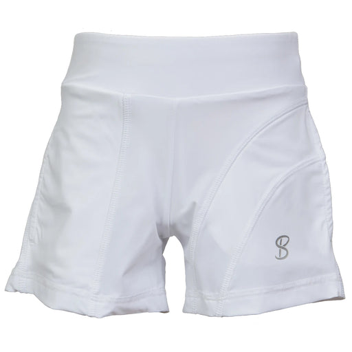 Sofibella UV Colors 5in Girls Tennis Shorts - White/L