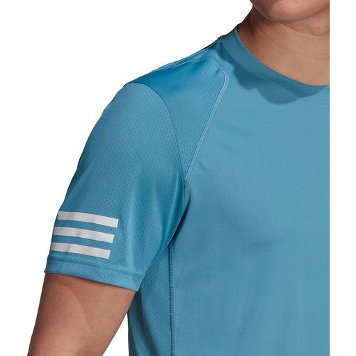 Adidas Club 3-Stripes Hazy Blue Mens Tennis Shirt