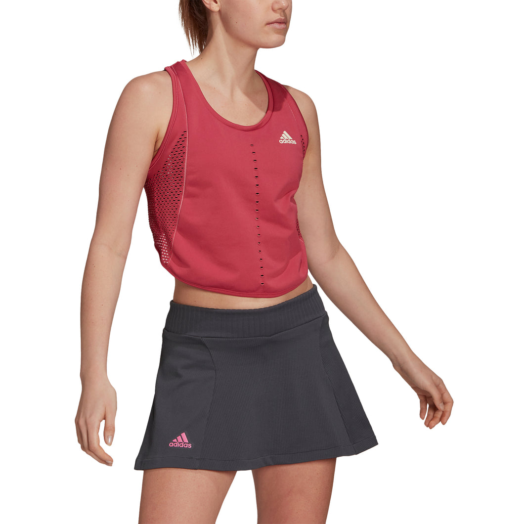 Adidas Primeblue Primeknit Pnk Wns Tennis Tank Top - Wild Pink/L