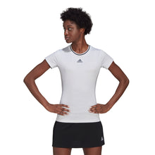 Load image into Gallery viewer, Adidas Freelift Match White Womens Tennis Shirt - White/Black/XL
 - 1
