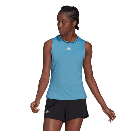 Adidas Match Hazy Blue Womens Tennis Tank Top