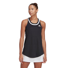 Load image into Gallery viewer, Adidas Club Black Womens Tennis Tank Top - Black/White/L
 - 1