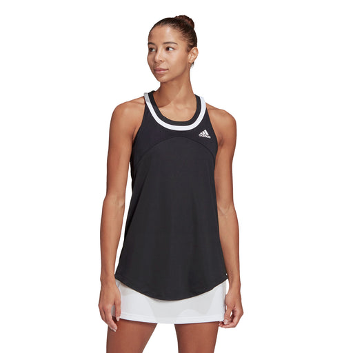 Adidas Club Black Womens Tennis Tank Top - Black/White/L