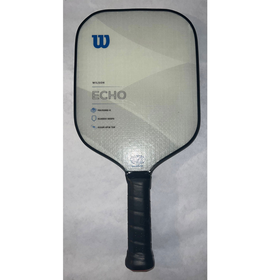Used Wilson Echo Pickleball Paddle 20743 - White/Blue