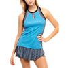 Lucky in Love Impression Turquoise Womens Tennis Tank Top