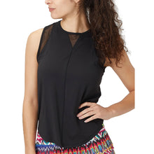 Load image into Gallery viewer, Lucky in Love Chill Out Womens Tennis Tank Top - BLACK 001/XL
 - 1