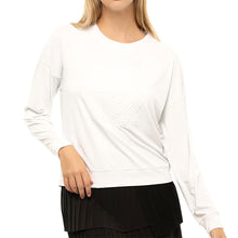 Load image into Gallery viewer, Lucky in Love Original Wht Wmns LS Tennis Pullover - WHITE 110/L
 - 1