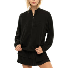 Load image into Gallery viewer, Lucky in Love Love In Action Blk Wmn Tennis Jacket - BLACK 001/L
 - 1
