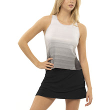 Load image into Gallery viewer, Lucky in Love Plt Me Right Blk Wmn Tennis Tank Top - BLACK 001/L
 - 1