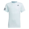 Adidas Club 3 Stripe Boys Tennis Shirt