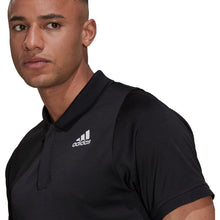 Load image into Gallery viewer, Adidas FreeLift Black-White Mens Tennis Polo
 - 2