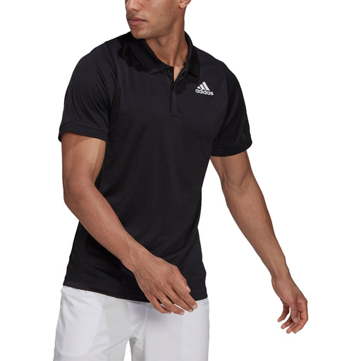 Adidas FreeLift Black-White Mens Tennis Polo