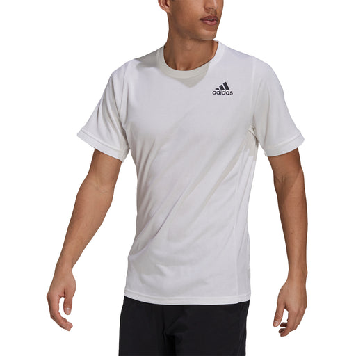 Adidas FreeLift White-Black Mens Tennis Shirt - White/Black/XXL