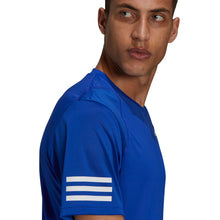 Load image into Gallery viewer, Adidas Club 3 Stripes Bold Blue Mens Tennis Shirt
 - 2