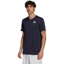 Load image into Gallery viewer, Adidas Club 3 Stripes Legend Ink Mens Tennis Shirt - Legend Ink/Wht/XXL
 - 1