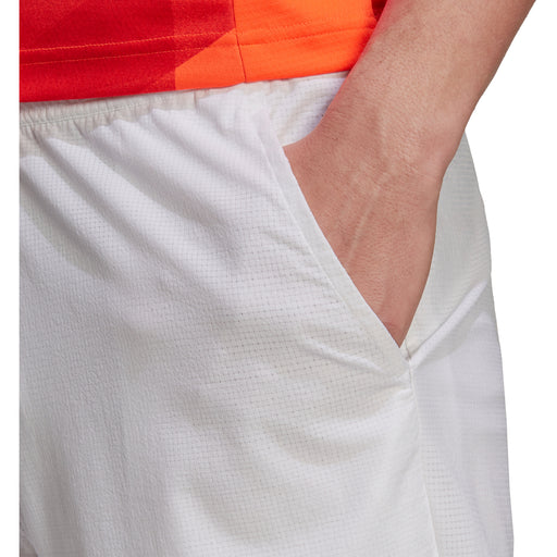 Adidas Ergo White-Black 9in Mens Tennis Shorts