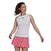Load image into Gallery viewer, Adidas Match White-Black Womens Tennis Tank Top
 - 1