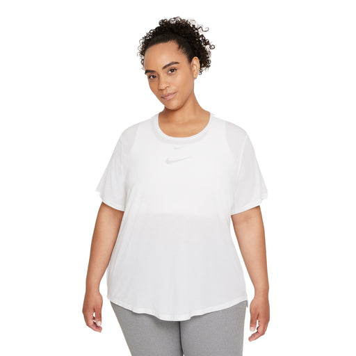 Nike Dri-FIT One Luxe Womens Tennis Shirt - WHITE 100/XL