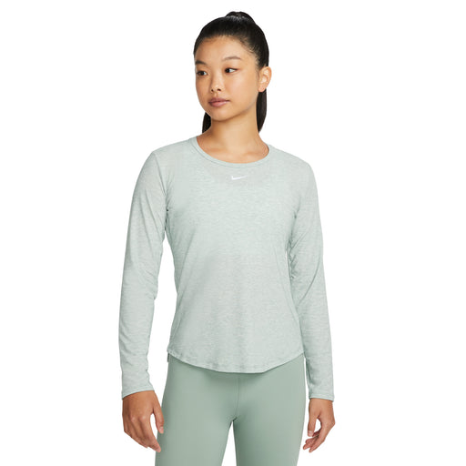 Nike Dri-FIT One Luxe Womens LS Tennis Shirt - JADE SMOKE 357/XL