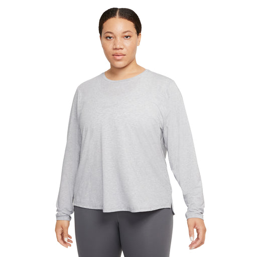 Nike Dri-FIT One Luxe Womens LS Tennis Shirt - PARTICL GRY 073/XL