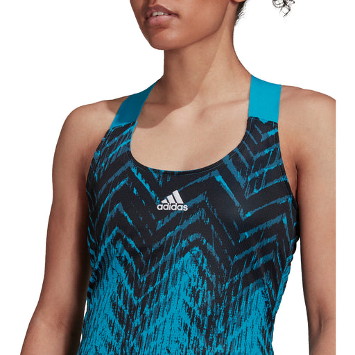 Adidas Primeblue Sonic Aqua Womens Tennis Dress