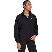 Load image into Gallery viewer, Adidas Woven Black Womens Tennis Jacket
 - 1