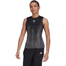 Load image into Gallery viewer, Adidas PB Printed Match Carbon Womens Tennis Tank - CARBON 099/L
 - 1