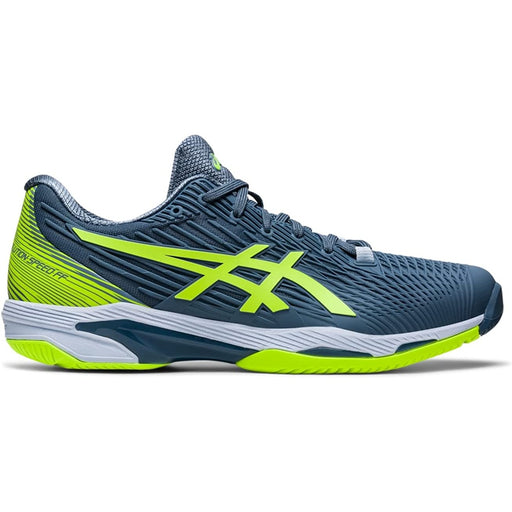 Asics Solution Speed FF 2 Mens Tennis Shoes - Steel/Hazard Gn/D Medium/13.0