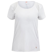 Load image into Gallery viewer, Cross Court Essentials Cap Womens Tennis Shirt - WHITE 0110/XL
 - 2