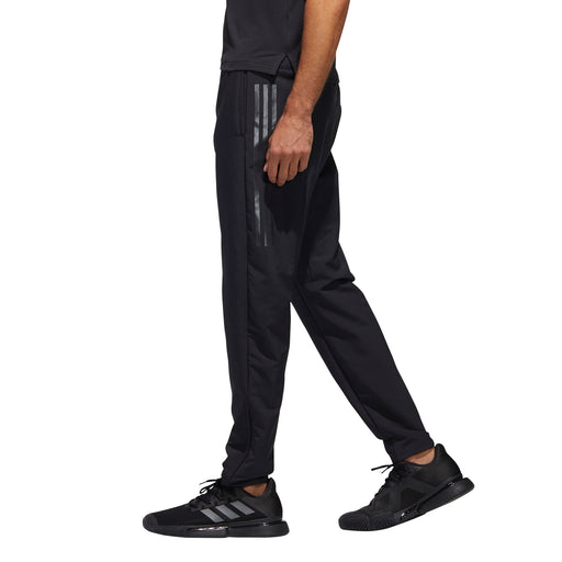 Adidas 3 Stripe Woven Black Mens Tennis Pants