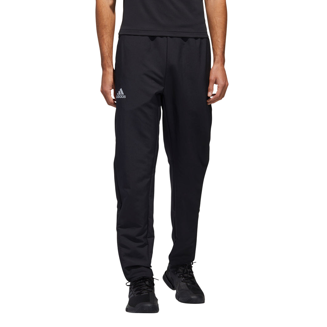 Adidas 3 Stripe Woven Black Mens Tennis Pants - BLACK 001/XXL