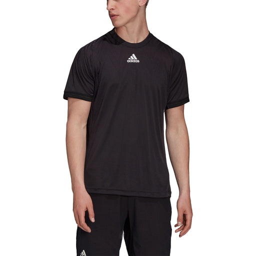 Adidas FreeLift PrimeBlue Mens Tennis Shirt - BLACK 001/XXL