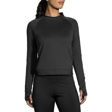 Load image into Gallery viewer, Brooks Notch Thermal Wmn Long Sleeve Running Shirt - BLACK 001/XL
 - 1