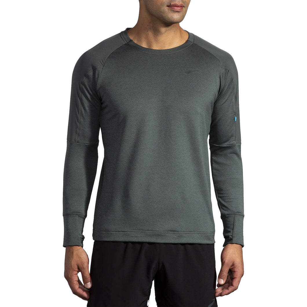 Brooks Notch Thermal Mns Long Sleeve Running Shirt - DARK OYSTER 392/XXL