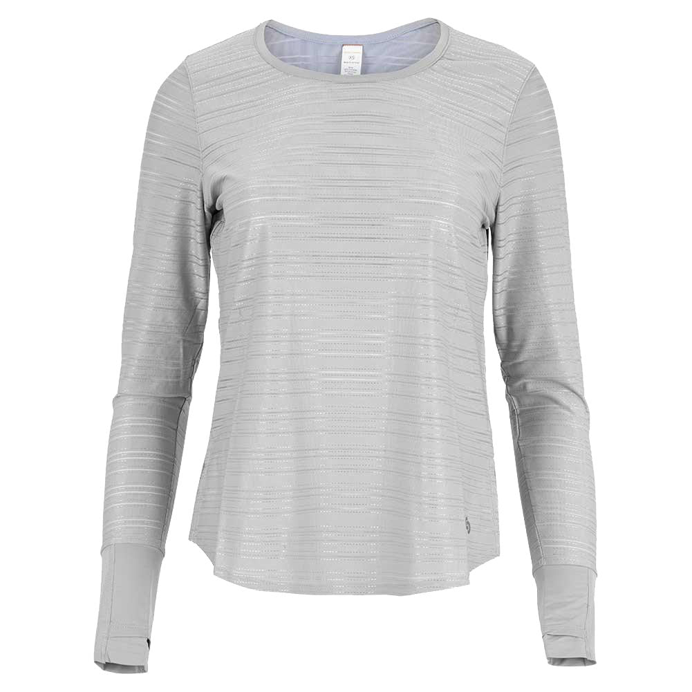 Cross Court Bellini Sterling Women LS Tennis Shirt - STERLING 2249/XL