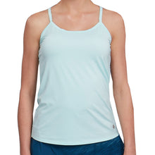 Load image into Gallery viewer, Cross Court Blue Abyss Crystal Wmn Tennis Tank Top - Crystal Waters/L
 - 1