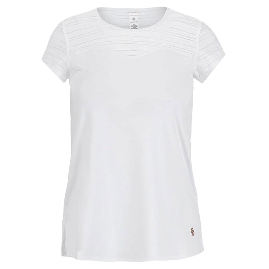 Cross Court Club Whites Cap Sleeve Womens Tennis Shirt