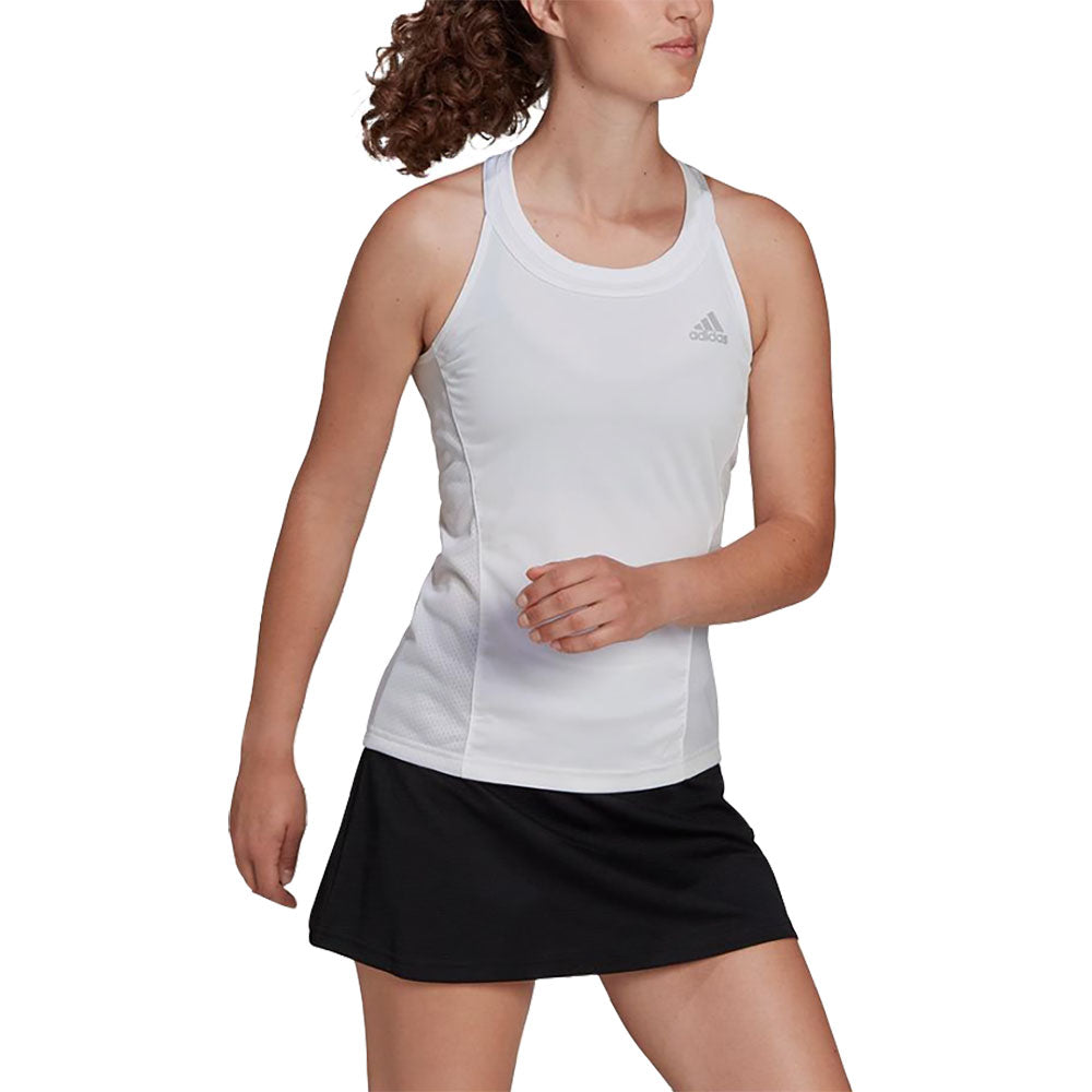 Adidas Club Womens Tennis Tank Top - WHITE/GREY2 100/XL