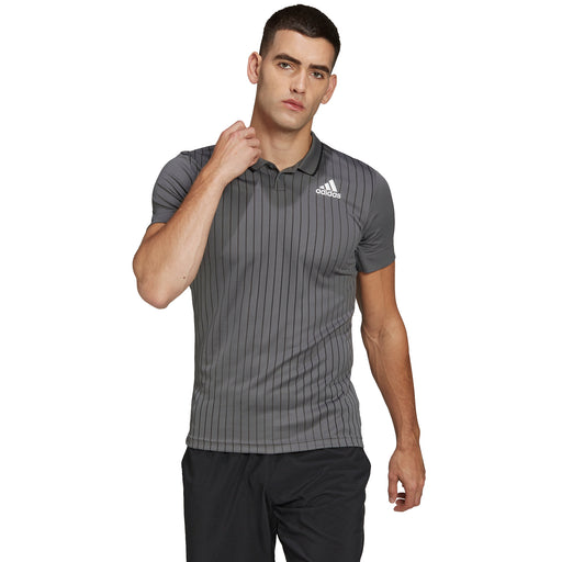 Adidas Melbourne FreeLift Mens Tennis Polo - GRY FIVE/WT 026/XXL