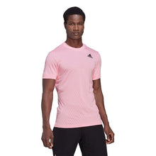 Load image into Gallery viewer, Adidas FreeLift Mens Tennis T-Shirt 1 - BEAM PINK 670/XXL
 - 3