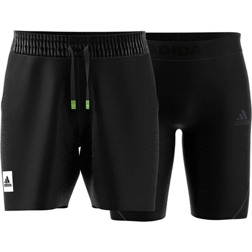 Adidas Paris HEAT.RDY 2in1 7in Mens Tennis Shorts - BLACK/WHITE 001/XL
