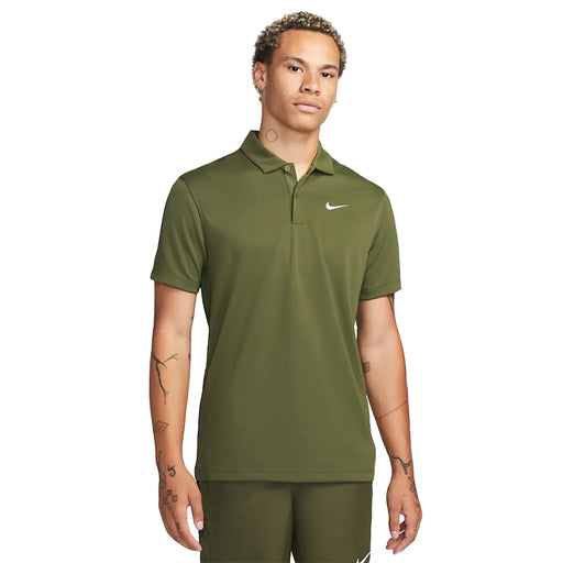 NikeCourt Dri-FIT Mens Tennis Polo - ROUGH GREEN 326/XL