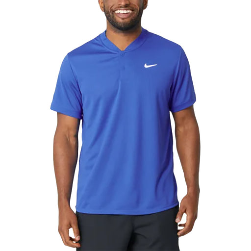 NikeCourt Dri-FIT Blade Mens Tennis Polo - GAME ROYAL 480/XXL