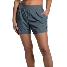 Load image into Gallery viewer, Baddle Stretch Woven 5in Womens Pickleball Shorts - Hthr Shadow Shd/L
 - 2