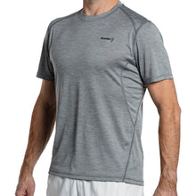 Load image into Gallery viewer, Baddle Moistue Wicking Mens Pickleball T-Shirt - Hthr Shadow Shd/XXL
 - 3