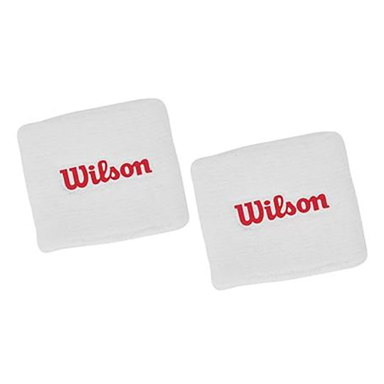 Wilson White Wristband 2-Pack